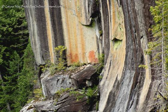 Faded pictograph in Alison Sound