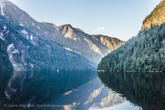 Light and shadow over the mountains of Princess Louisa Inlet