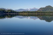 View over Port Neville to Vancouver Island mountains